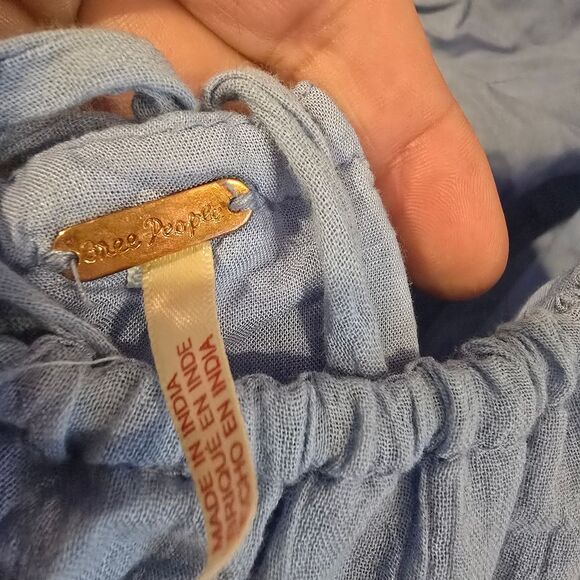 Free People Marina Mini Dress in Blue Bell Size Xl - Picture 8 of 9